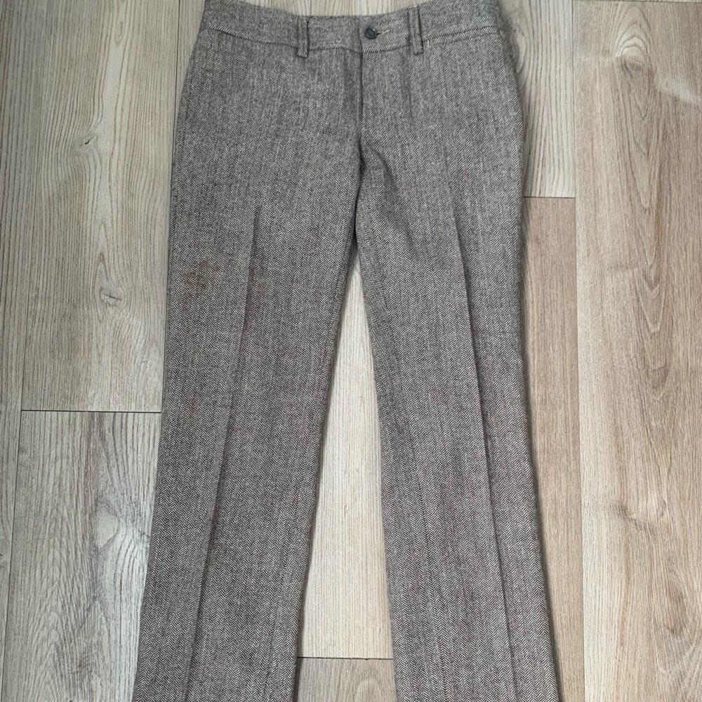 Tommy Hilfiger Women’s Wool Trousers – Herringbone Pattern – Size 6